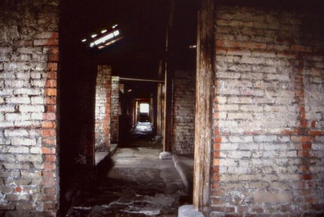 アウシュヴィッツ第二収容所ビルケナウ絶滅収容所女性用バラック内部