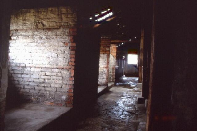 アウシュヴィッツ第二収容所ビルケナウ絶滅収容所女性用バラック内部